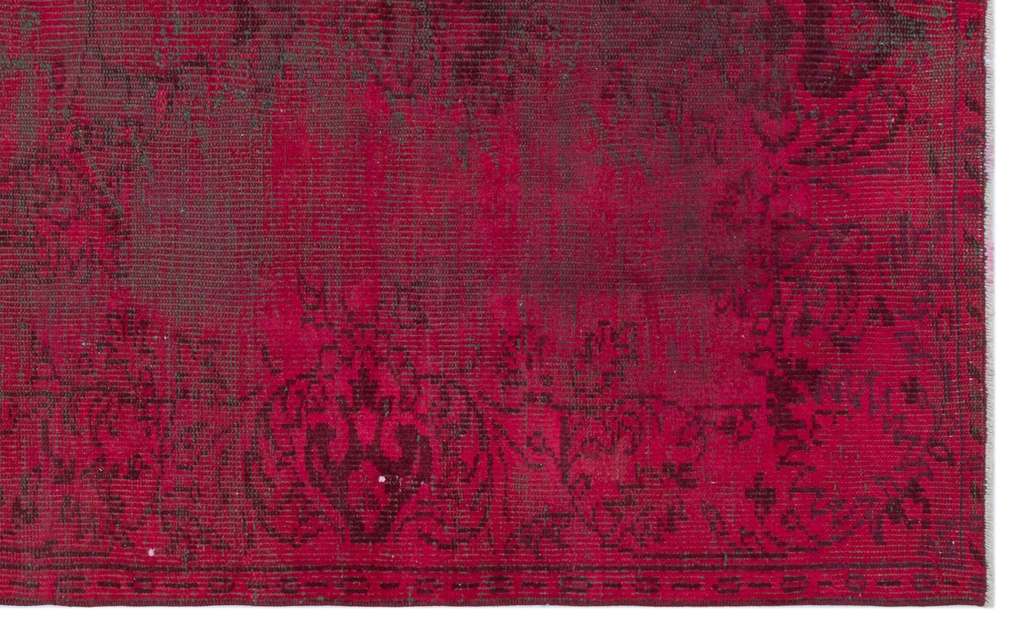 Atina Red Vintage Wool Handmade Area Rug 4'9" x 7'10"