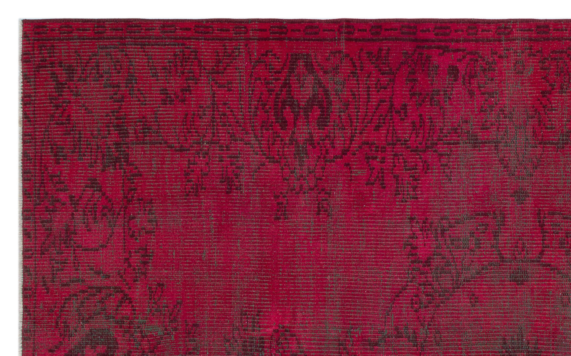 Atina Red Vintage Wool Handmade Area Rug 4'9" x 7'10"