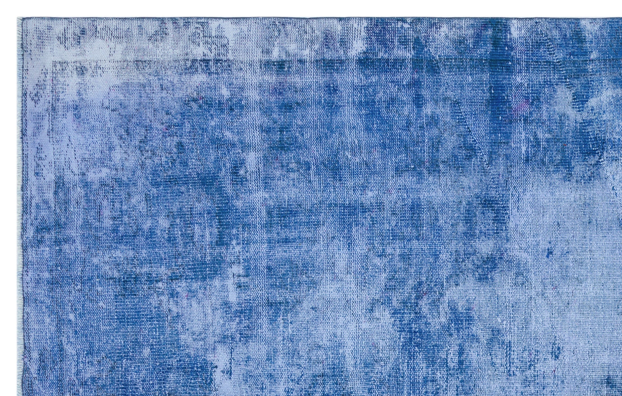 Atina Blue Vintage Wool Handmade Area Rug 5'10" x 9'1"