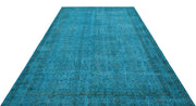 Atina Turquoise Vintage Wool Handmade Area Rug 6'11" x 10'4"