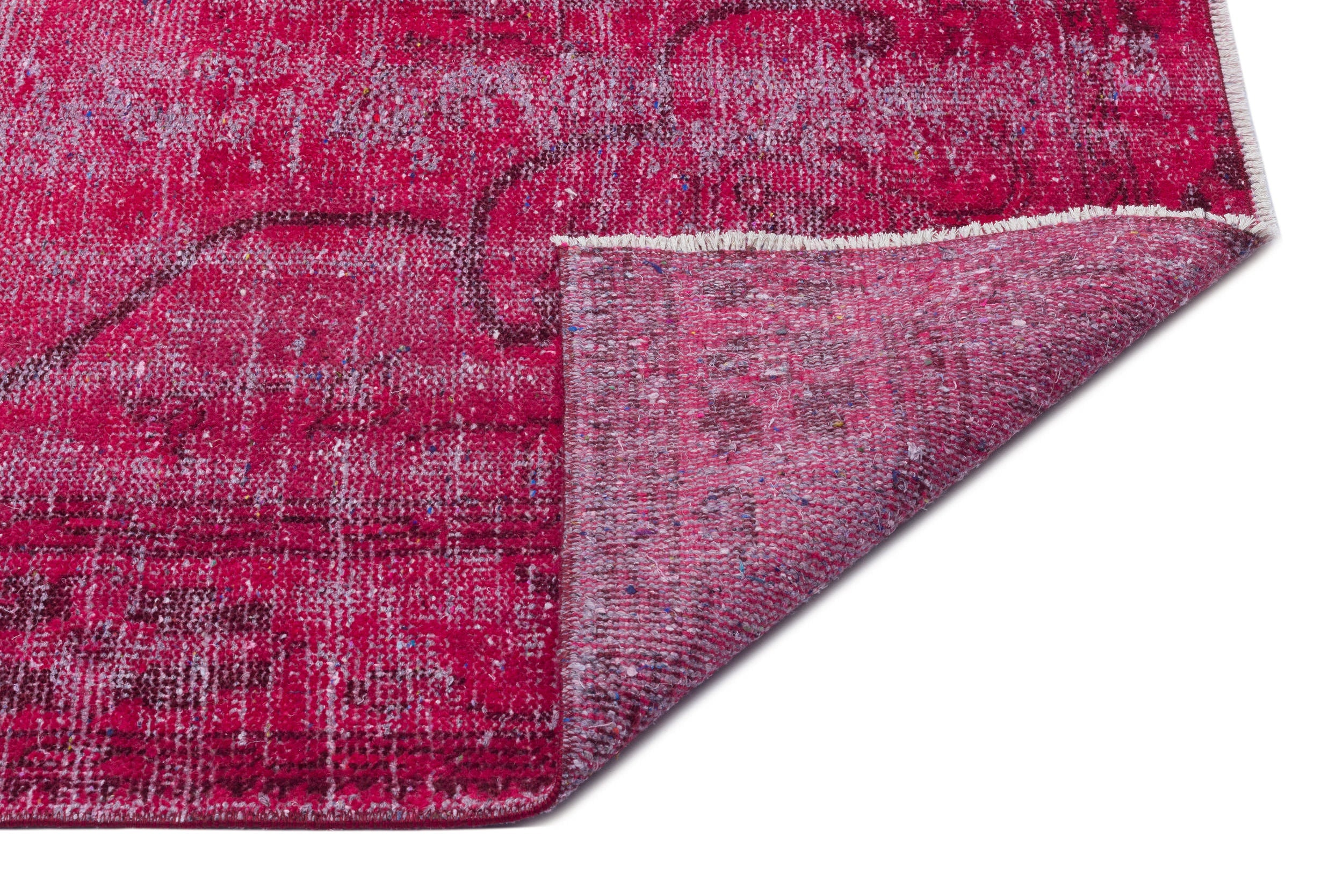 Atina Pink Vintage Wool Handmade Area Rug 5'9" x 8'11"