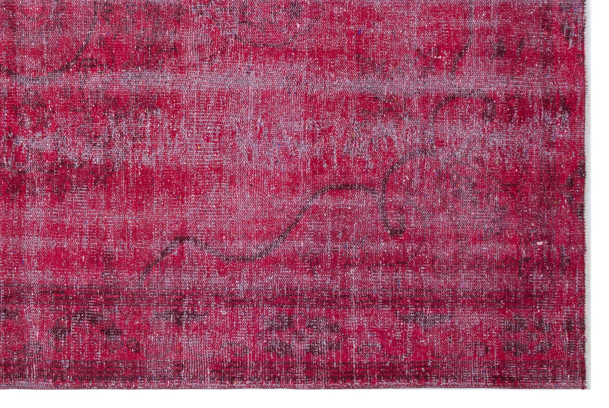 Atina Pink Vintage Wool Handmade Area Rug 5'9" x 8'11"