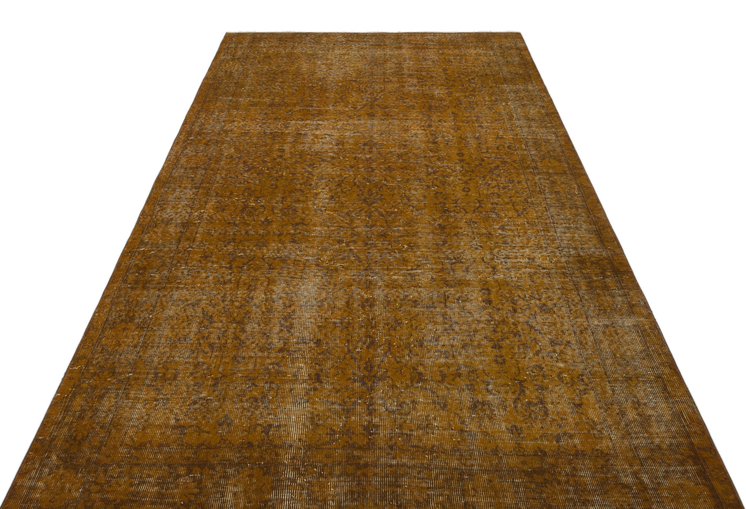 Atina Brown Vintage Wool Handmade Area Rug 5'3" x 9'4"