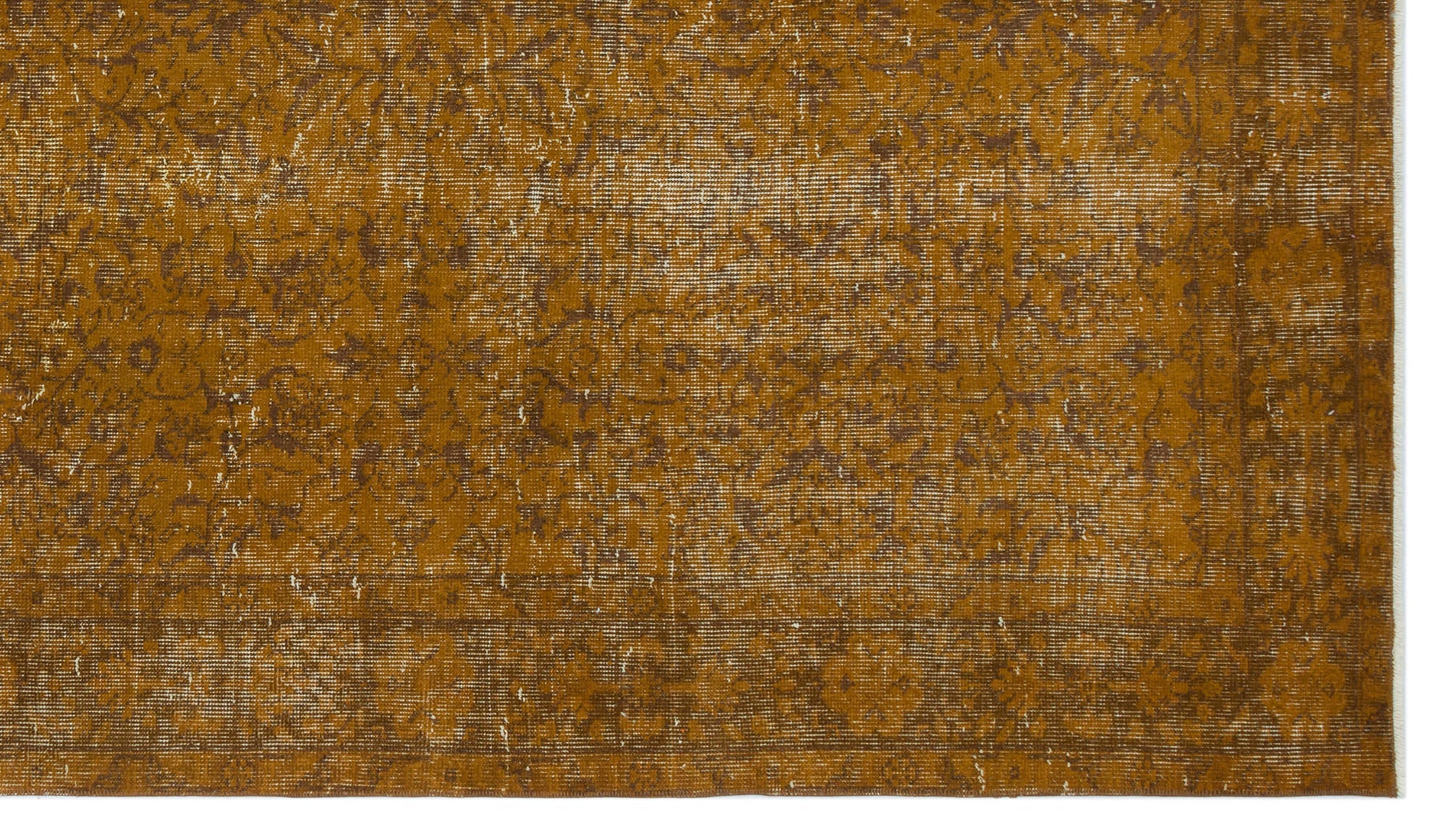 Atina Brown Vintage Wool Handmade Area Rug 5'3" x 9'4"