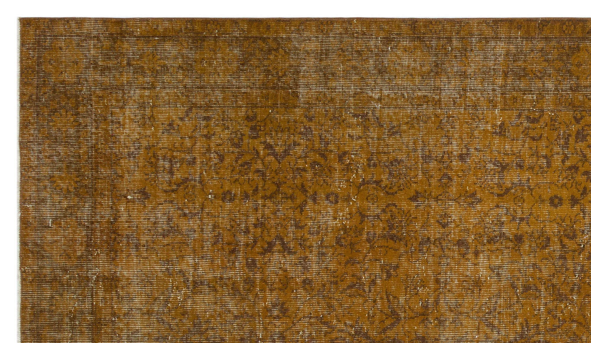 Atina Brown Vintage Wool Handmade Area Rug 5'3" x 9'4"