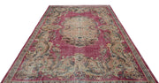 Atina Cream Vintage Wool Handmade Area Rug 7'0" x 9'6"