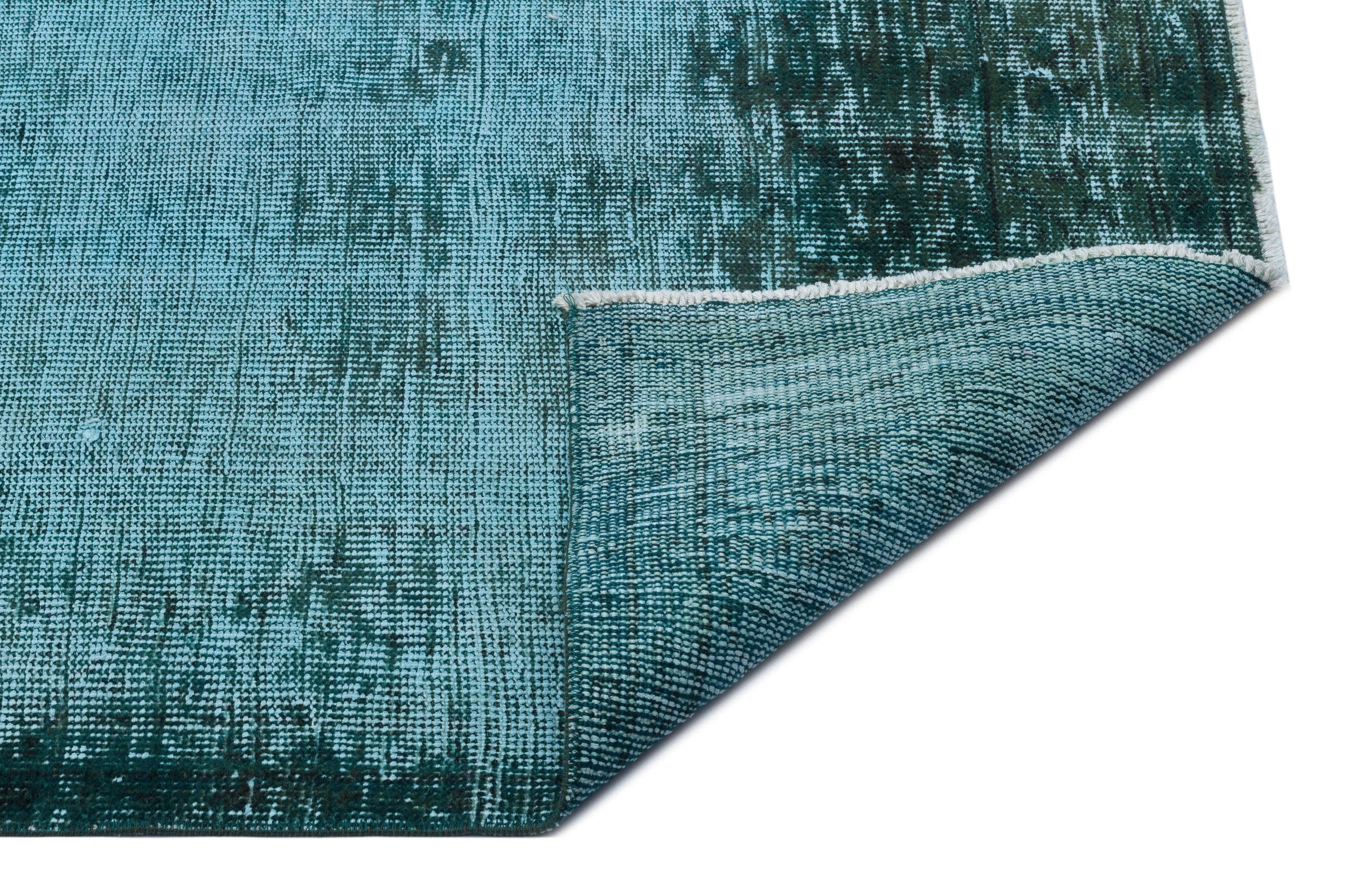 Atina Turquoise Vintage Wool Handmade Area Rug 5'7" x 9'0"