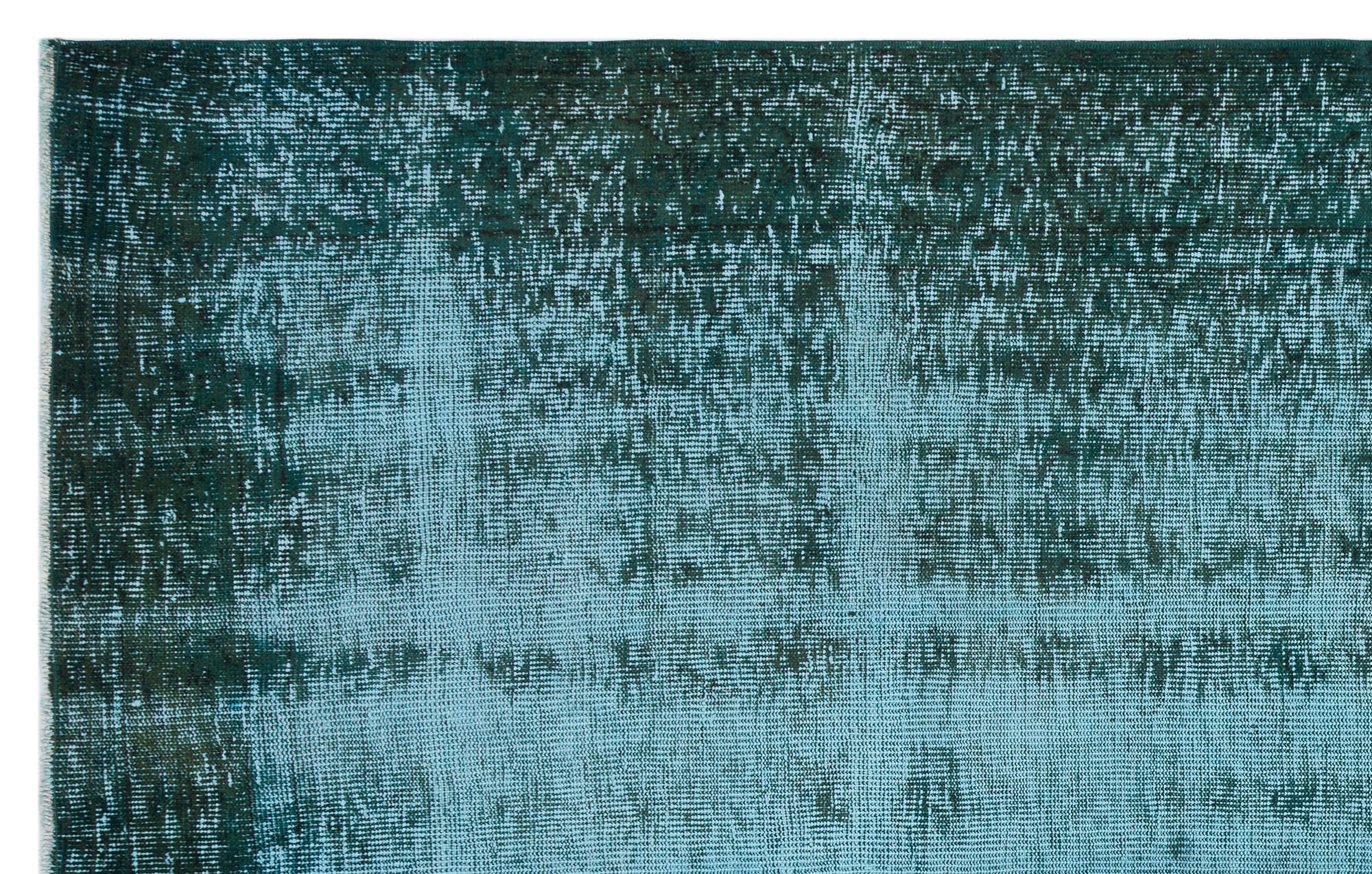 Atina Turquoise Vintage Wool Handmade Area Rug 5'7" x 9'0"