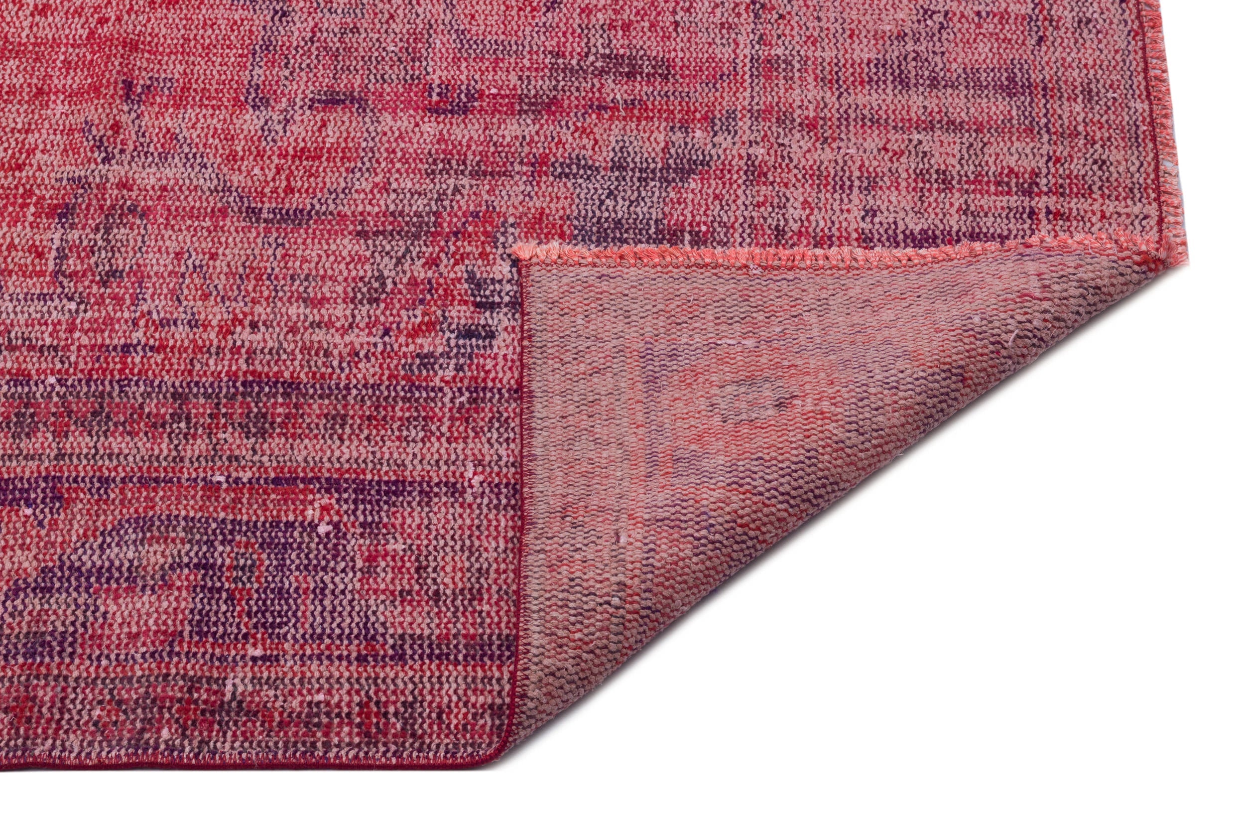 Atina Red Vintage Wool Handmade Area Rug 5'9" x 10'0"