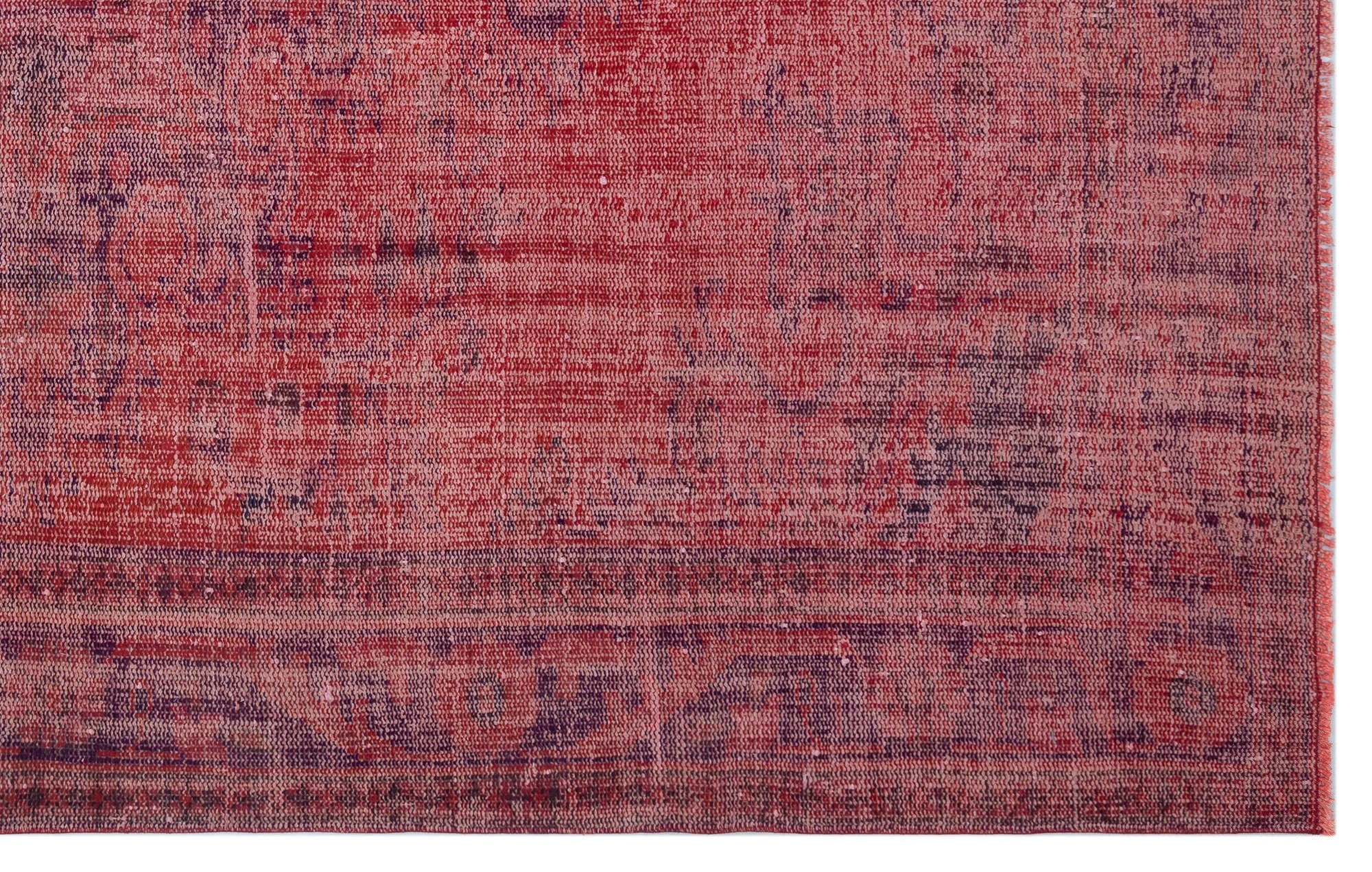 Atina Red Vintage Wool Handmade Area Rug 5'9" x 10'0"