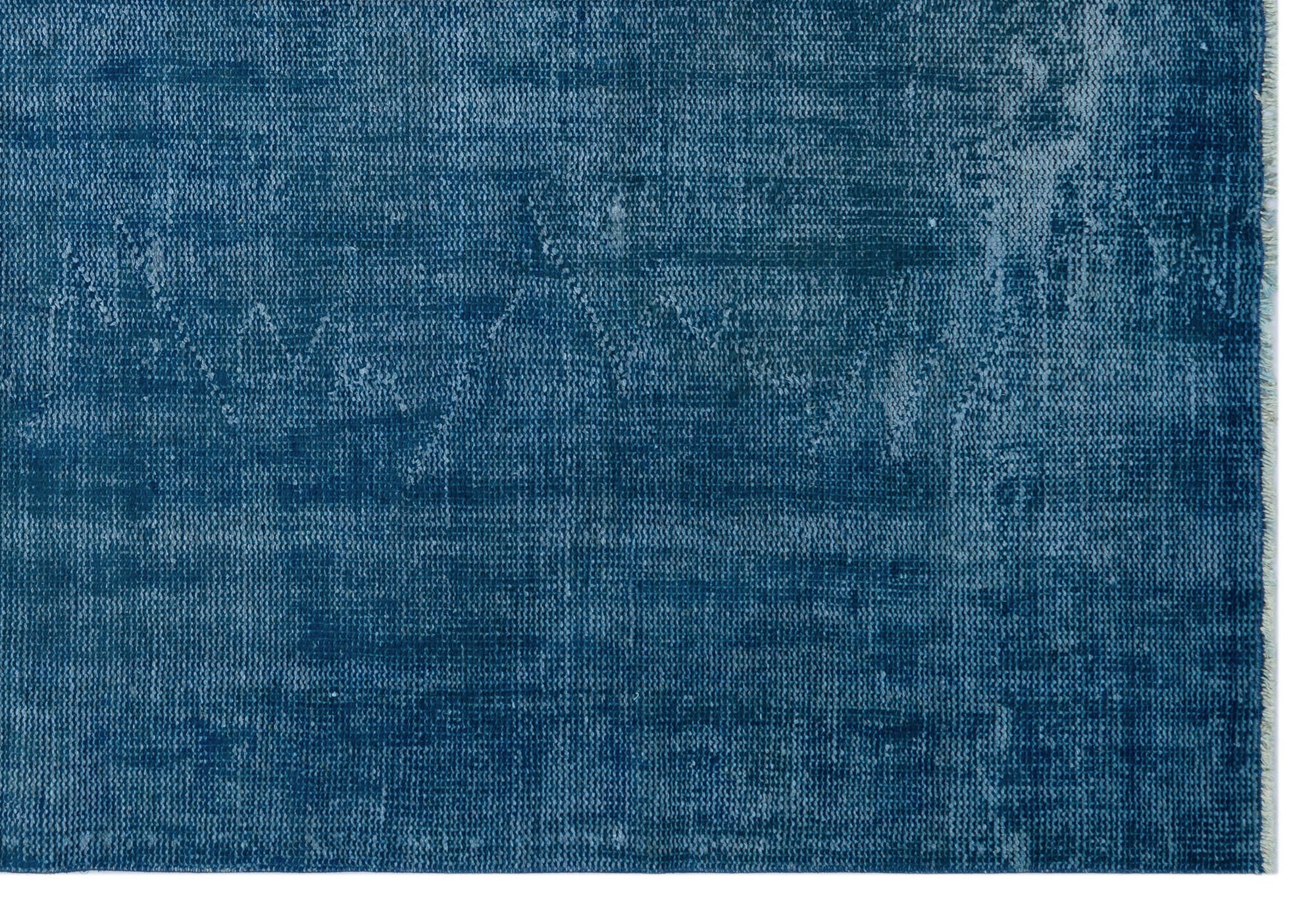 Atina Blue Vintage Wool Handmade Area Rug 6'0" x 8'9"