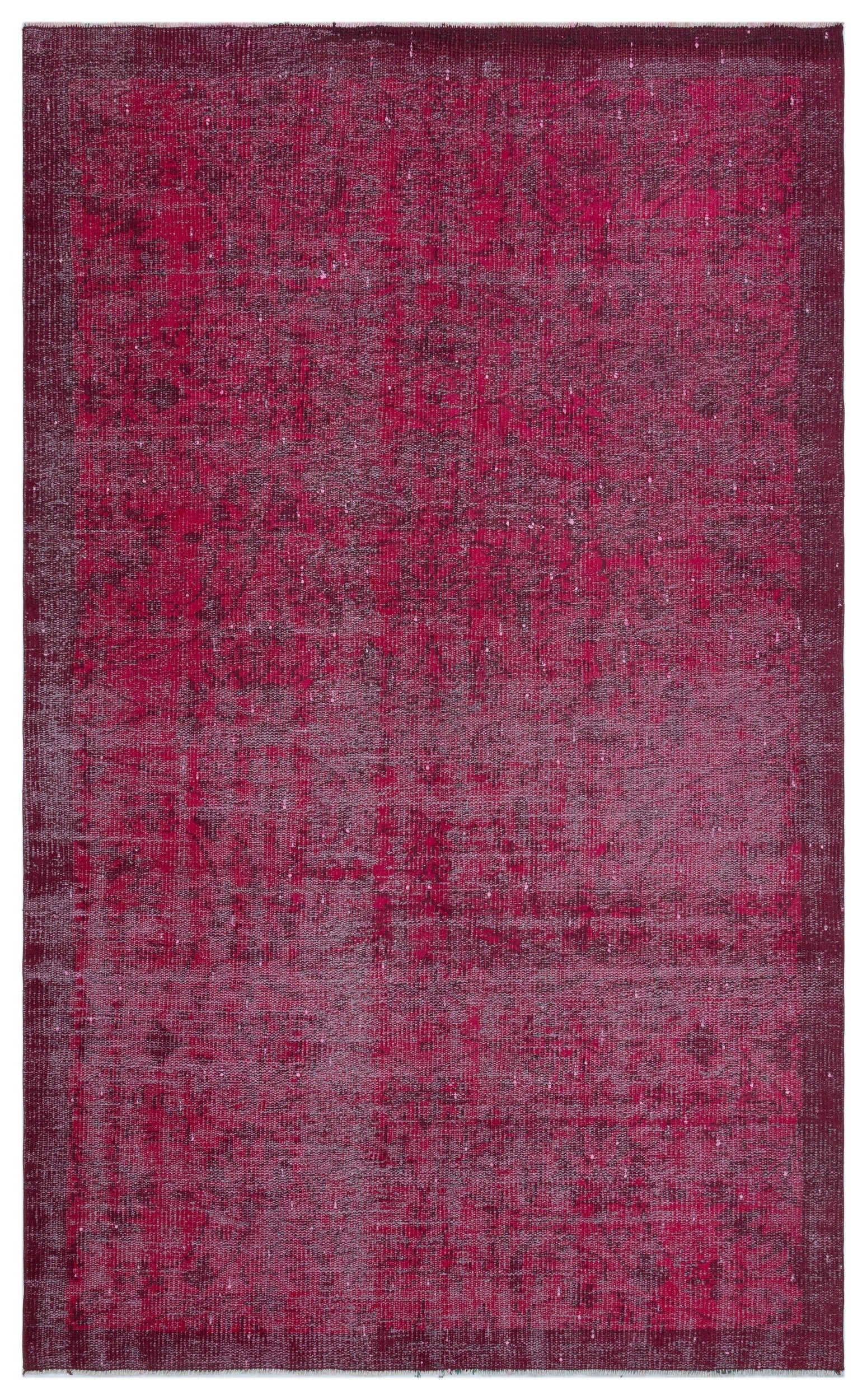 Atina Pink Vintage Wool Handmade Area Rug 4'10" x 7'9"