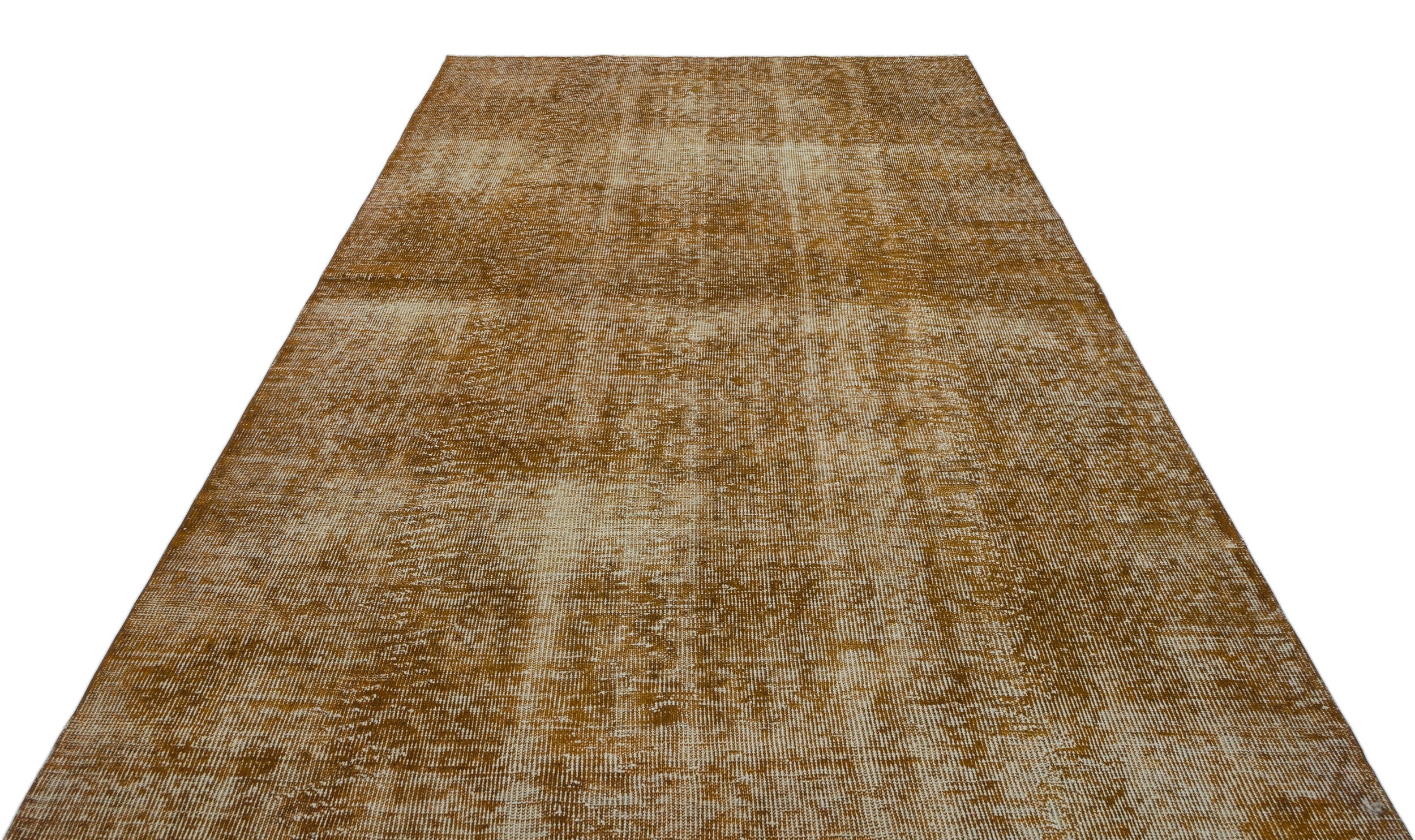 Atina Brown Vintage Wool Handmade Area Rug 6'1" x 9'2"