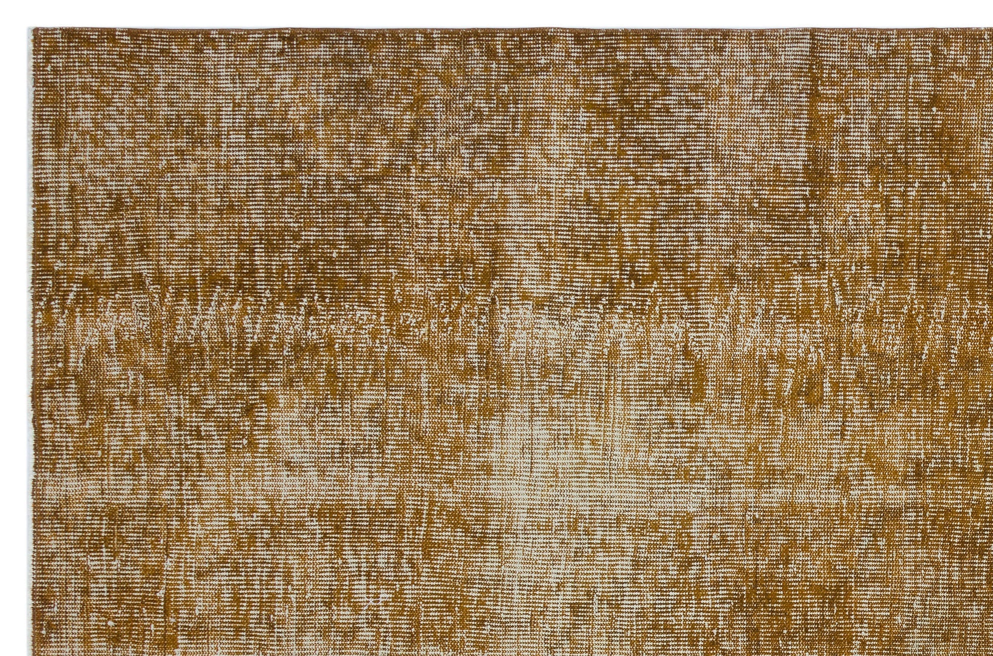 Atina Brown Vintage Wool Handmade Area Rug 6'1" x 9'2"