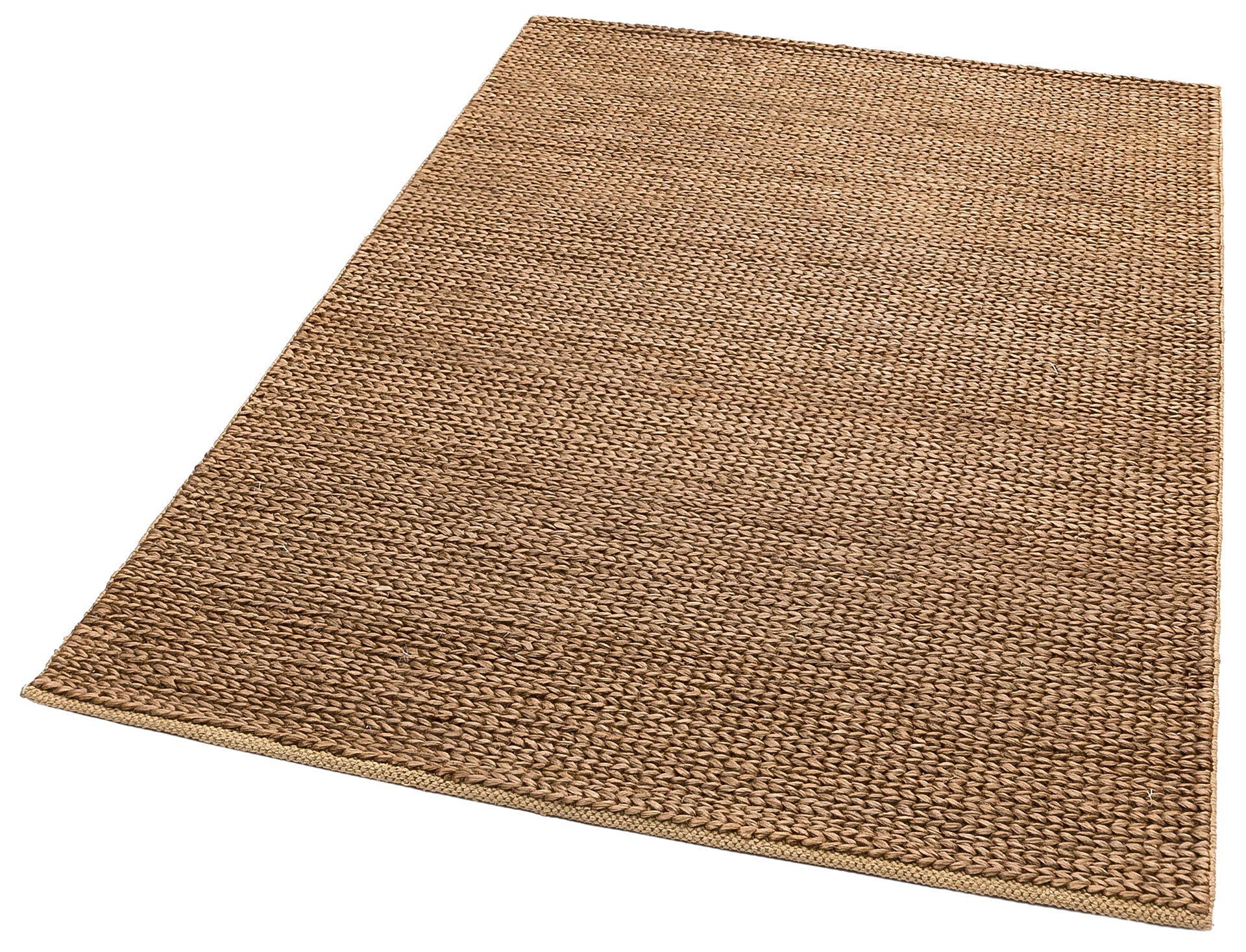 Handmade Jute Rug – Brown Modern Natural Fiber Carpet | Soft Texture, Easy Clean