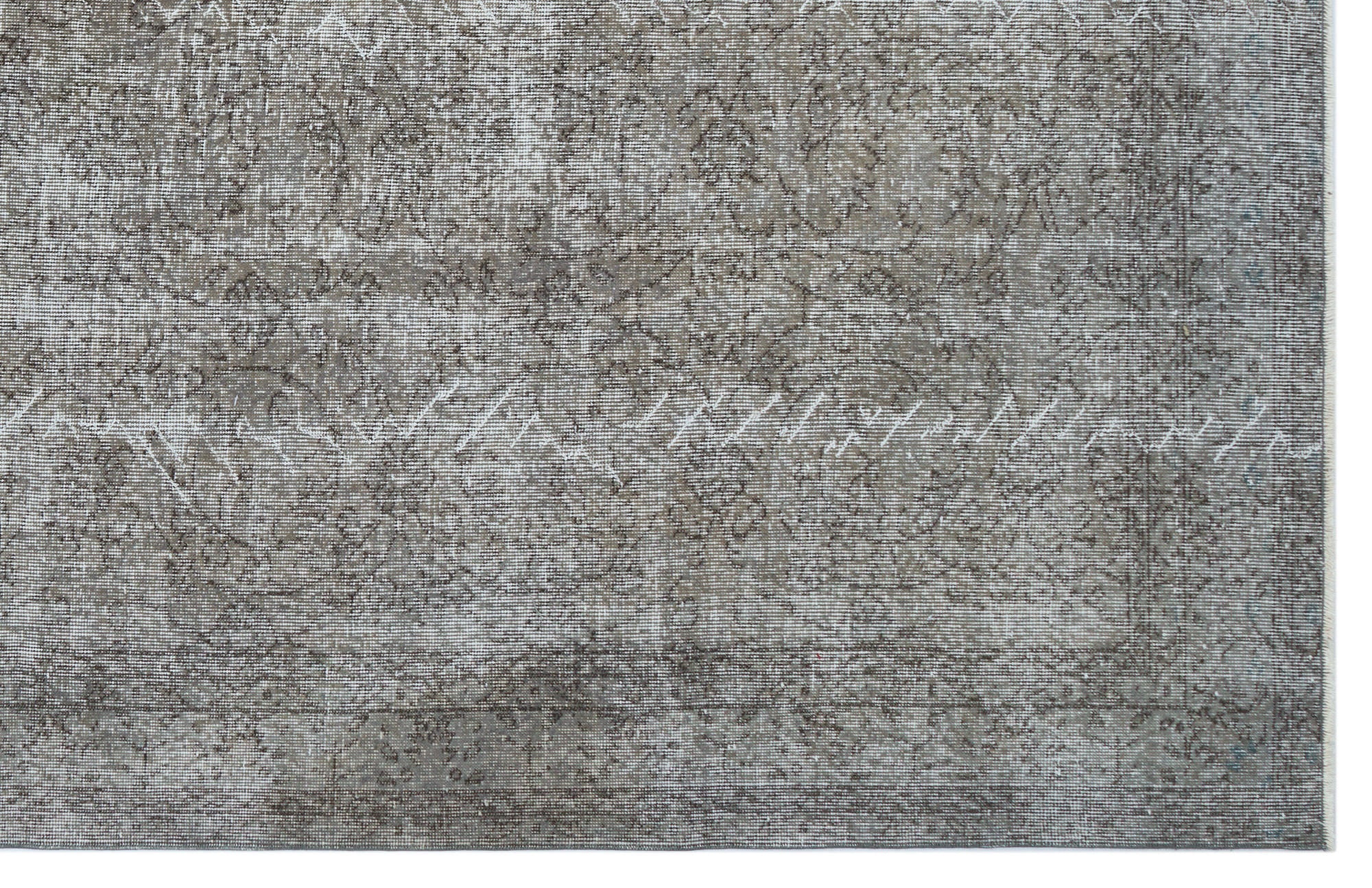 Atina Grey Vintage Wool Handmade Area Rug 6'9" x 10'6"