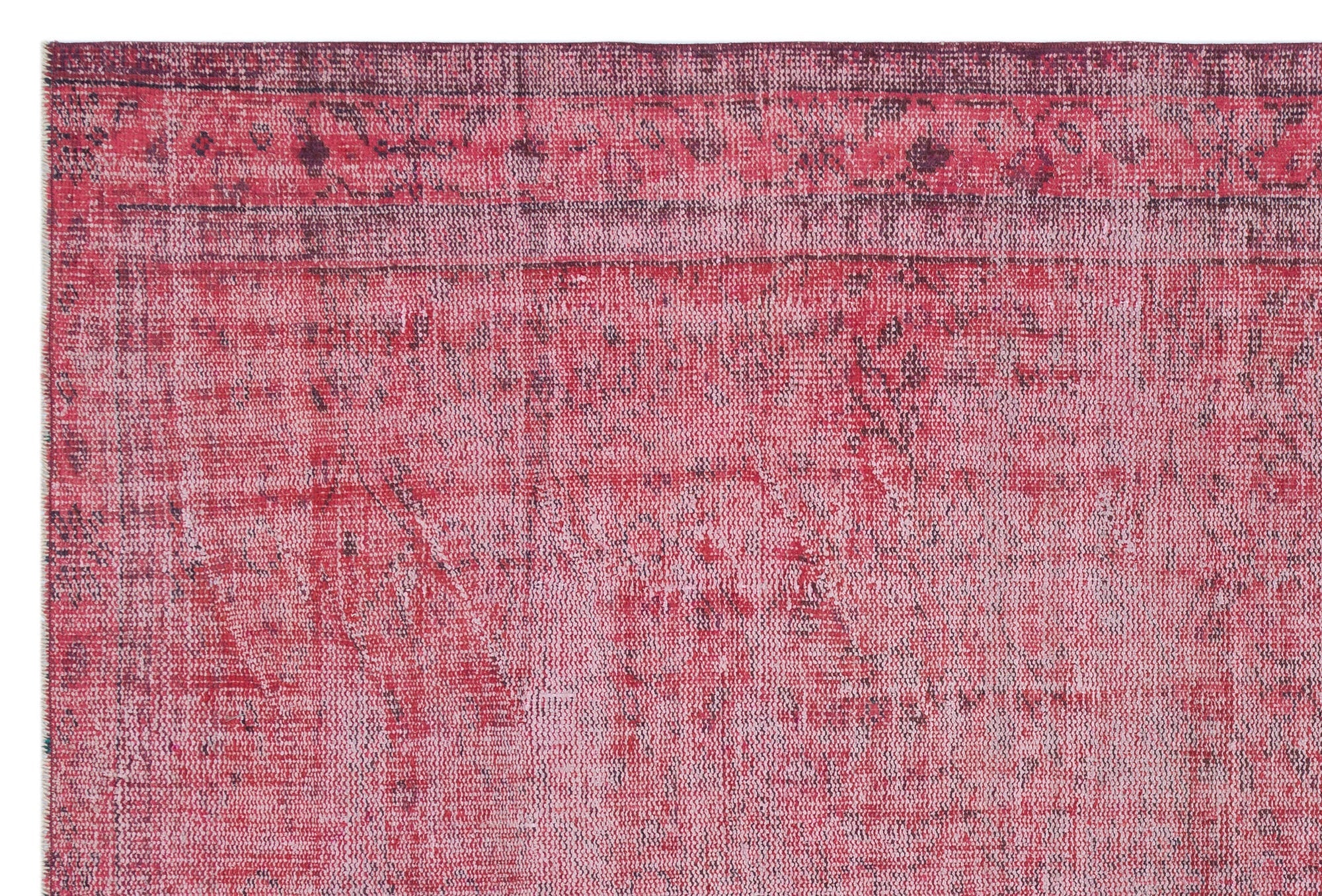 Atina Red Vintage Wool Handmade Area Rug 5'9" x 8'8"