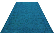 Atina Turquoise Vintage Wool Handmade Area Rug 5'9" x 8'8"