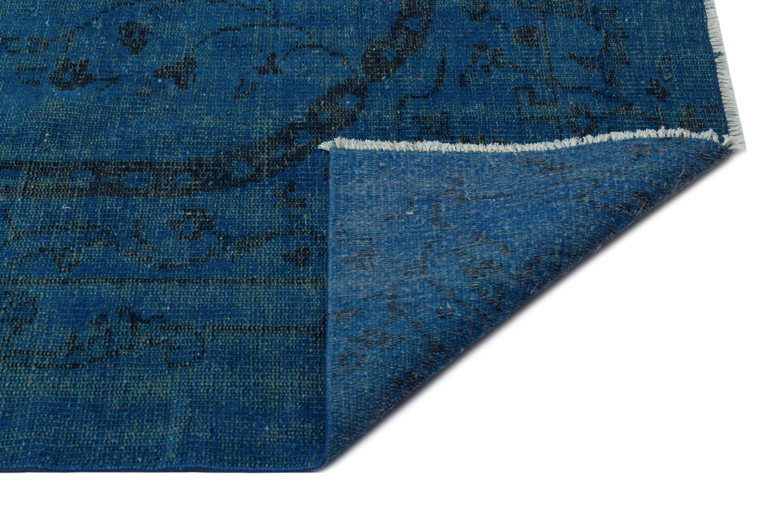 Atina Turquoise Vintage Wool Handmade Area Rug 5'8" x 9'7"