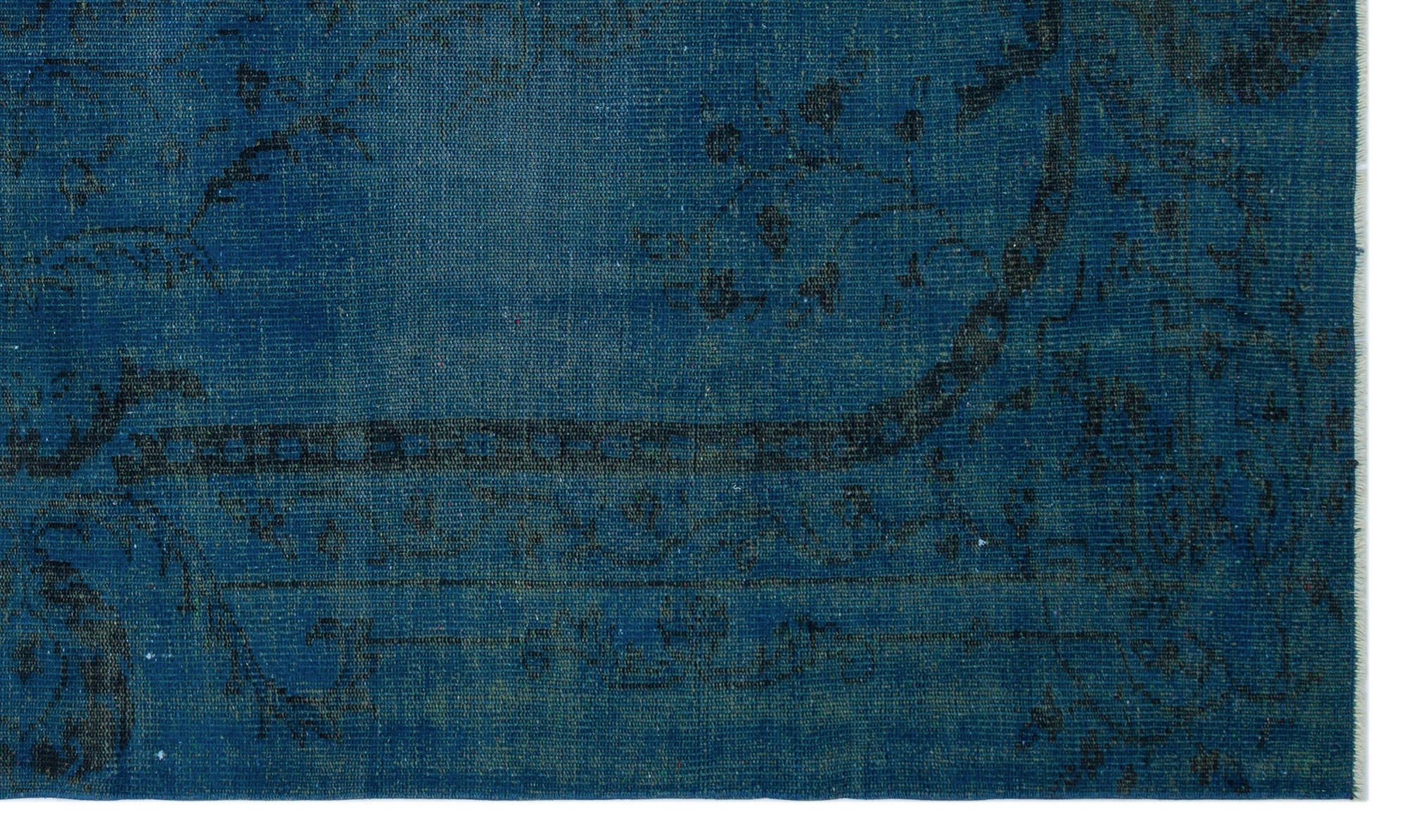 Atina Turquoise Vintage Wool Handmade Area Rug 5'8" x 9'7"