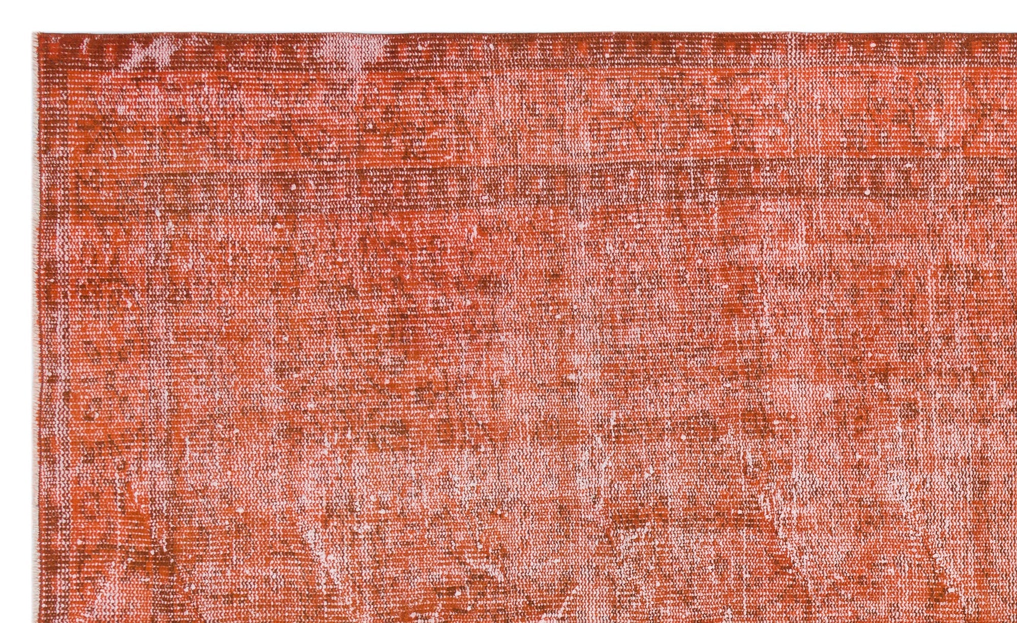 Atina Orange Vintage Wool Handmade Area Rug 5'0" x 8'3"
