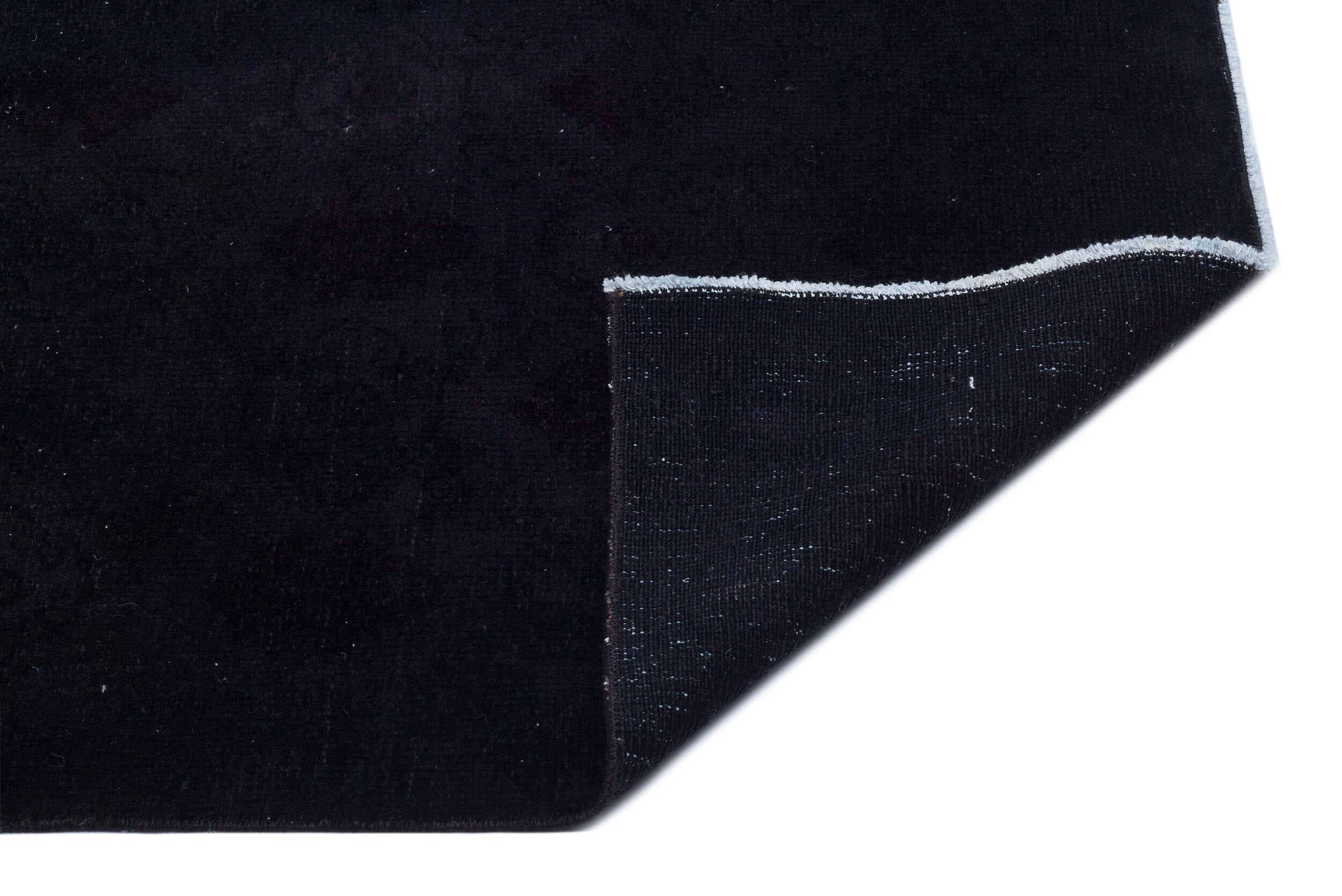 Atina Black Vintage Wool Handmade Area Rug 4'9" x 7'10"