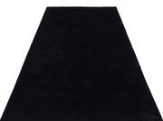 Atina Black Vintage Wool Handmade Area Rug 4'9" x 7'10"