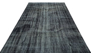 Atina Grey Vintage Wool Handmade Area Rug 6'7" x 9'2"