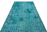 Atina Turquoise Vintage Wool Handmade Area Rug 5'8" x 9'7"