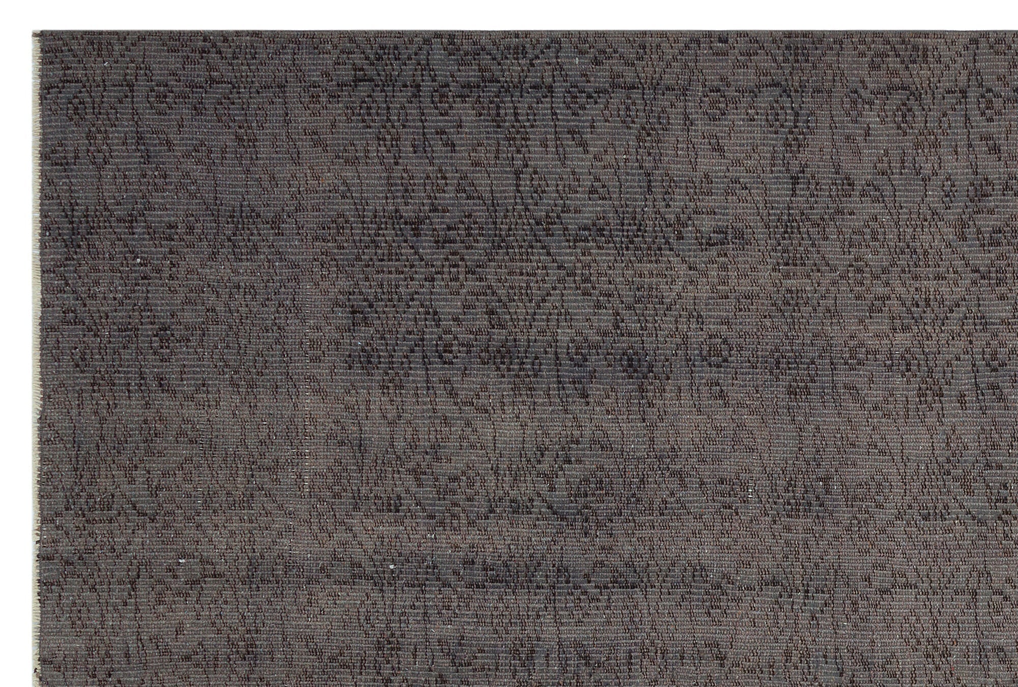 Atina Grey Vintage Wool Handmade Area Rug 5'11" x 8'7"