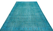 Atina Turquoise Vintage Wool Handmade Area Rug 7'0" x 10'0"