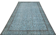 Atina Blue Vintage Wool Handmade Area Rug 6'2" x 9'8"