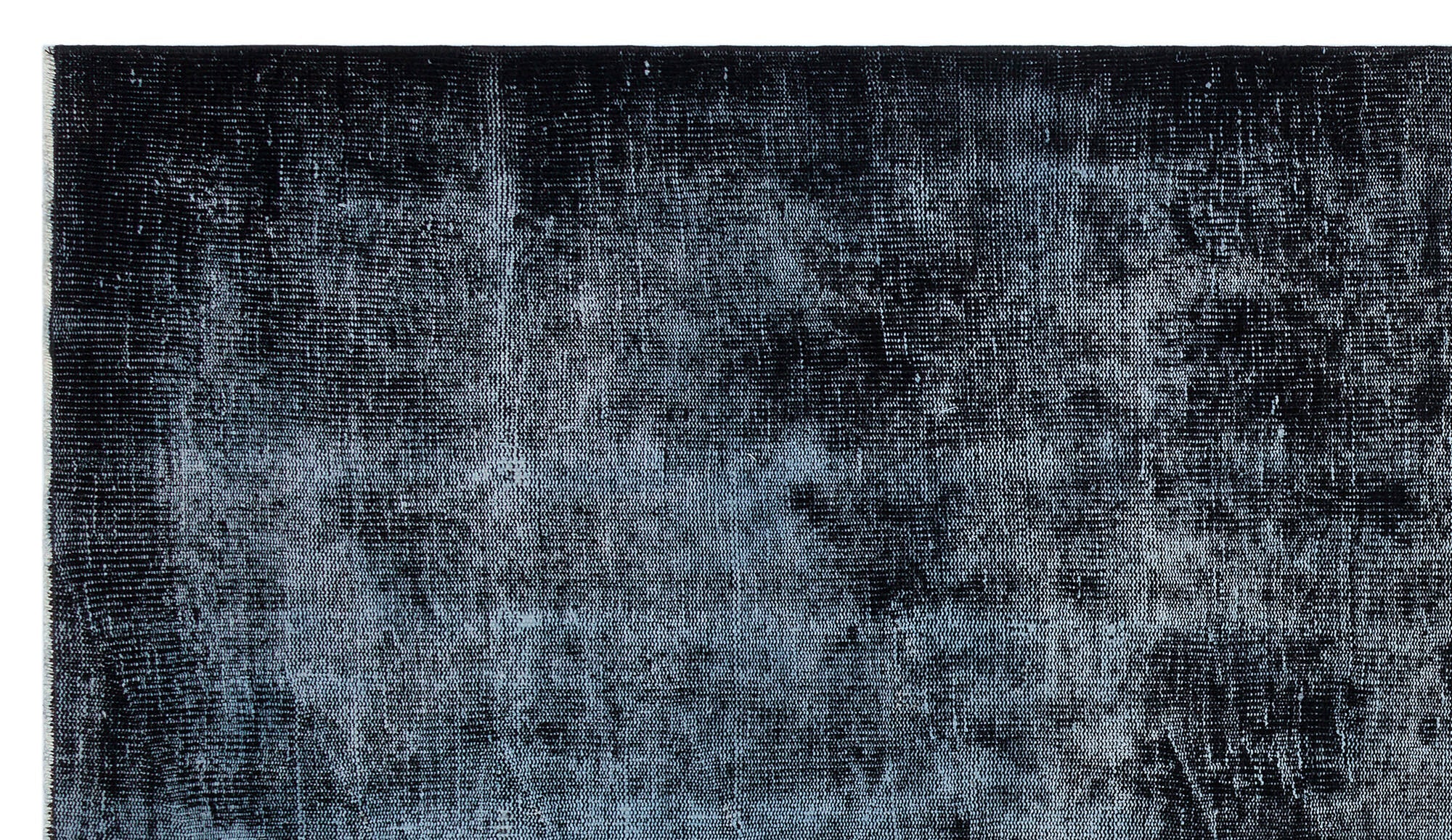 Atina Black Vintage Wool Handmade Area Rug 4'6" x 9'9"