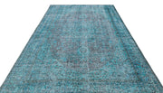 Atina Turquoise Vintage Wool Handmade Area Rug 7'2" x 10'0"