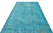 Atina Turquoise Vintage Wool Handmade Area Rug 6'3" x 9'5"