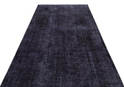 Atina Purple Vintage Wool Handmade Area Rug 5'5" x 8'10"