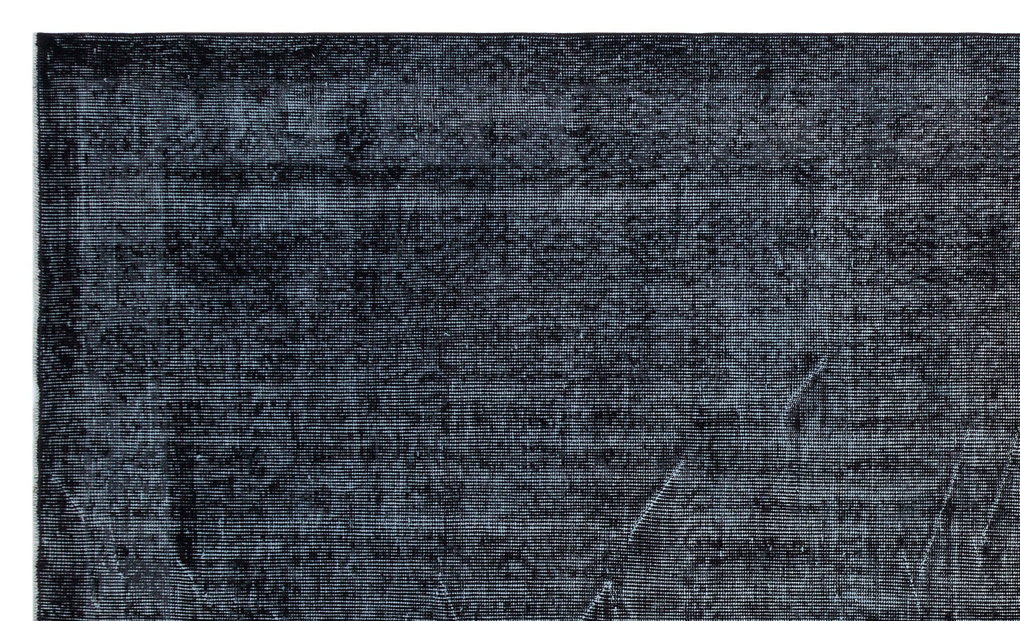 Atina Black Vintage Wool Handmade Area Rug 5'7" x 10'2"