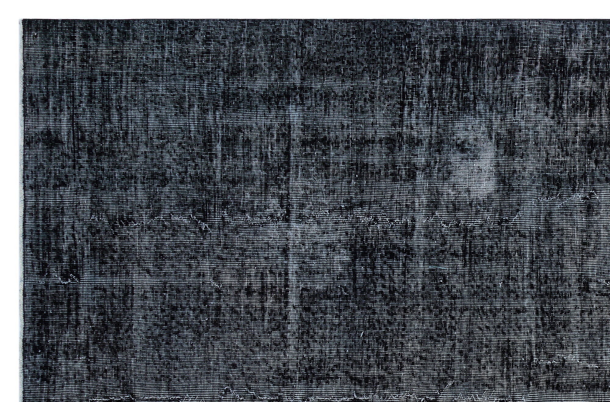 Atina Black Vintage Wool Handmade Area Rug 6'8" x 10'2"