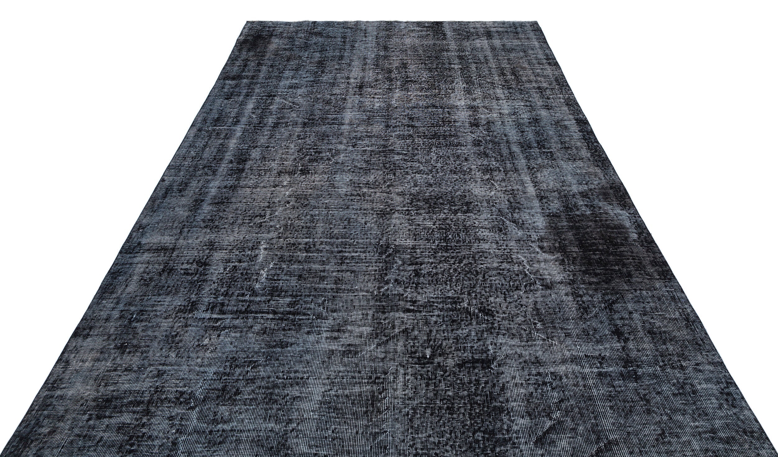 Atina Black Vintage Wool Handmade Area Rug 6'9" x 10'3"