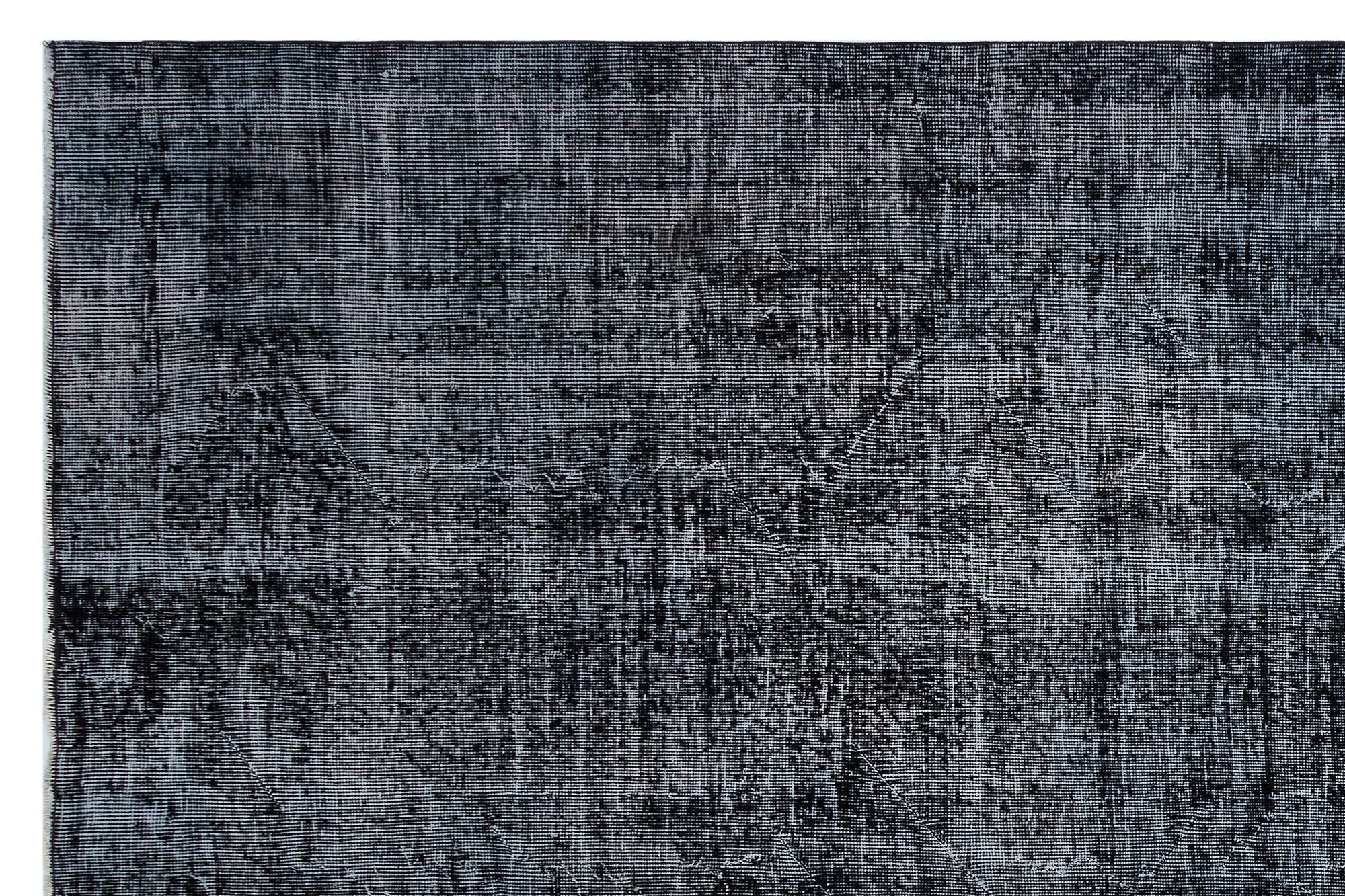 Atina Black Vintage Wool Handmade Area Rug 6'9" x 10'3"