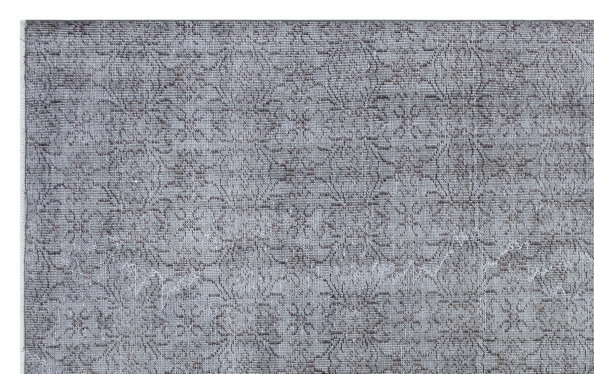 Atina Grey Vintage Wool Handmade Area Rug 5'7" x 9'8"
