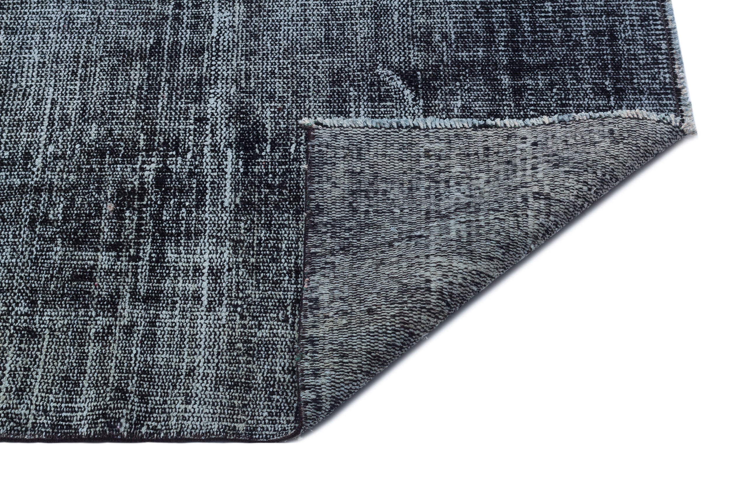 Atina Grey Vintage Wool Handmade Area Rug 6'2" x 9'6"