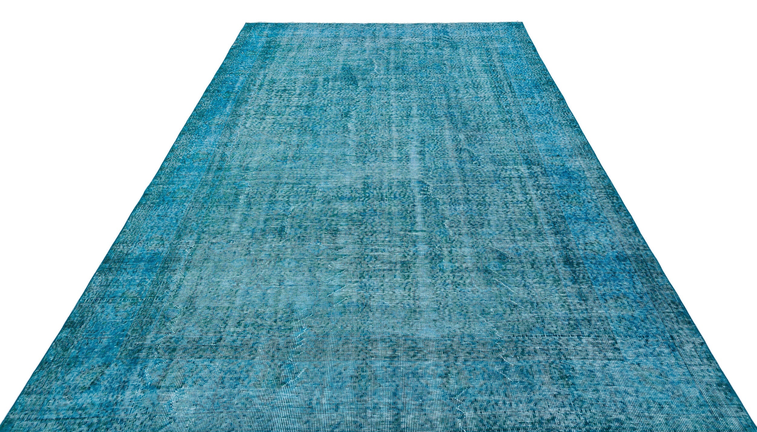 Atina Turquoise Vintage Wool Handmade Area Rug 7'0" x 10'0"