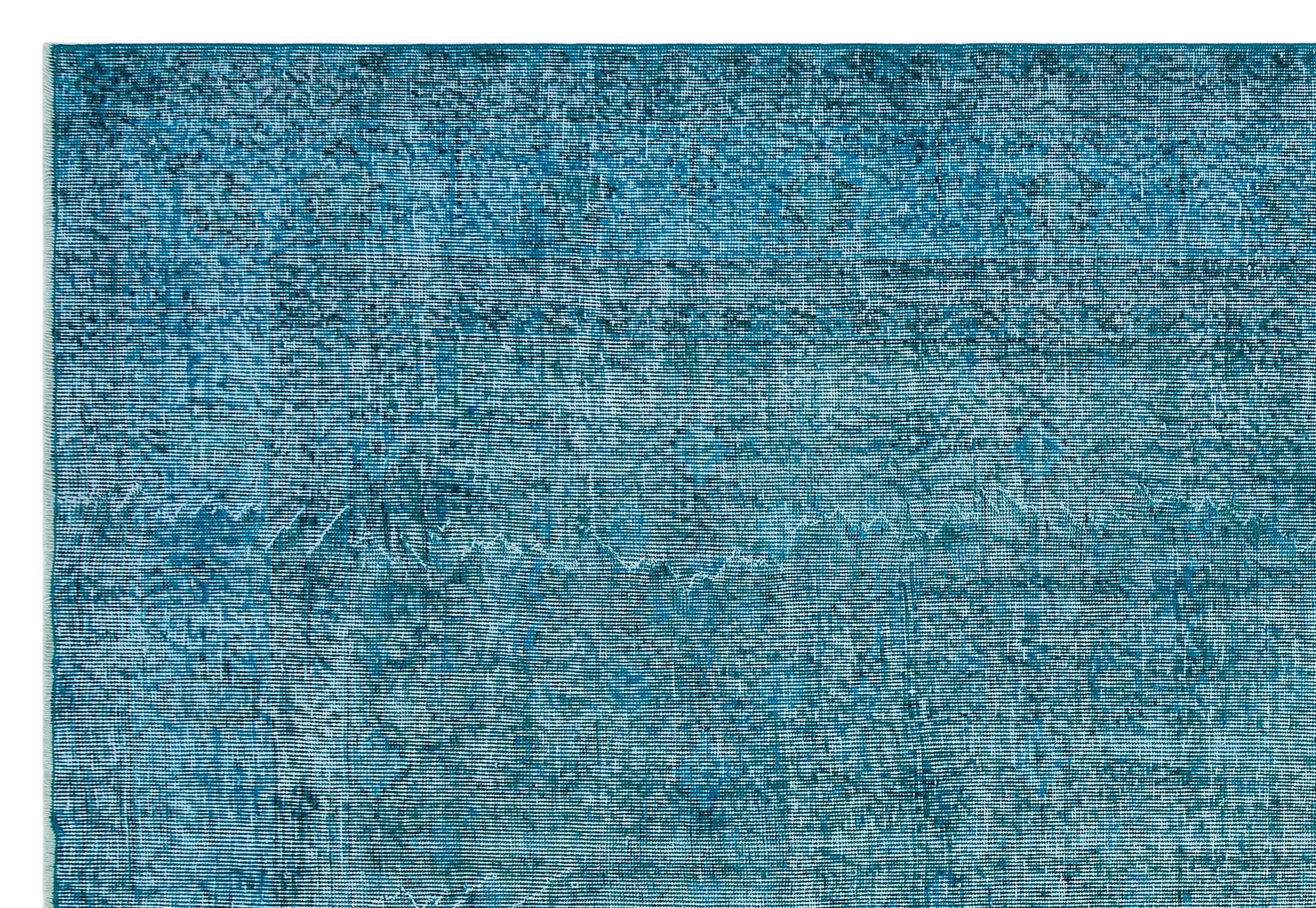 Atina Turquoise Vintage Wool Handmade Area Rug 7'0" x 10'0"