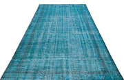 Atina Turquoise Vintage Wool Handmade Area Rug 5'11" x 9'7"