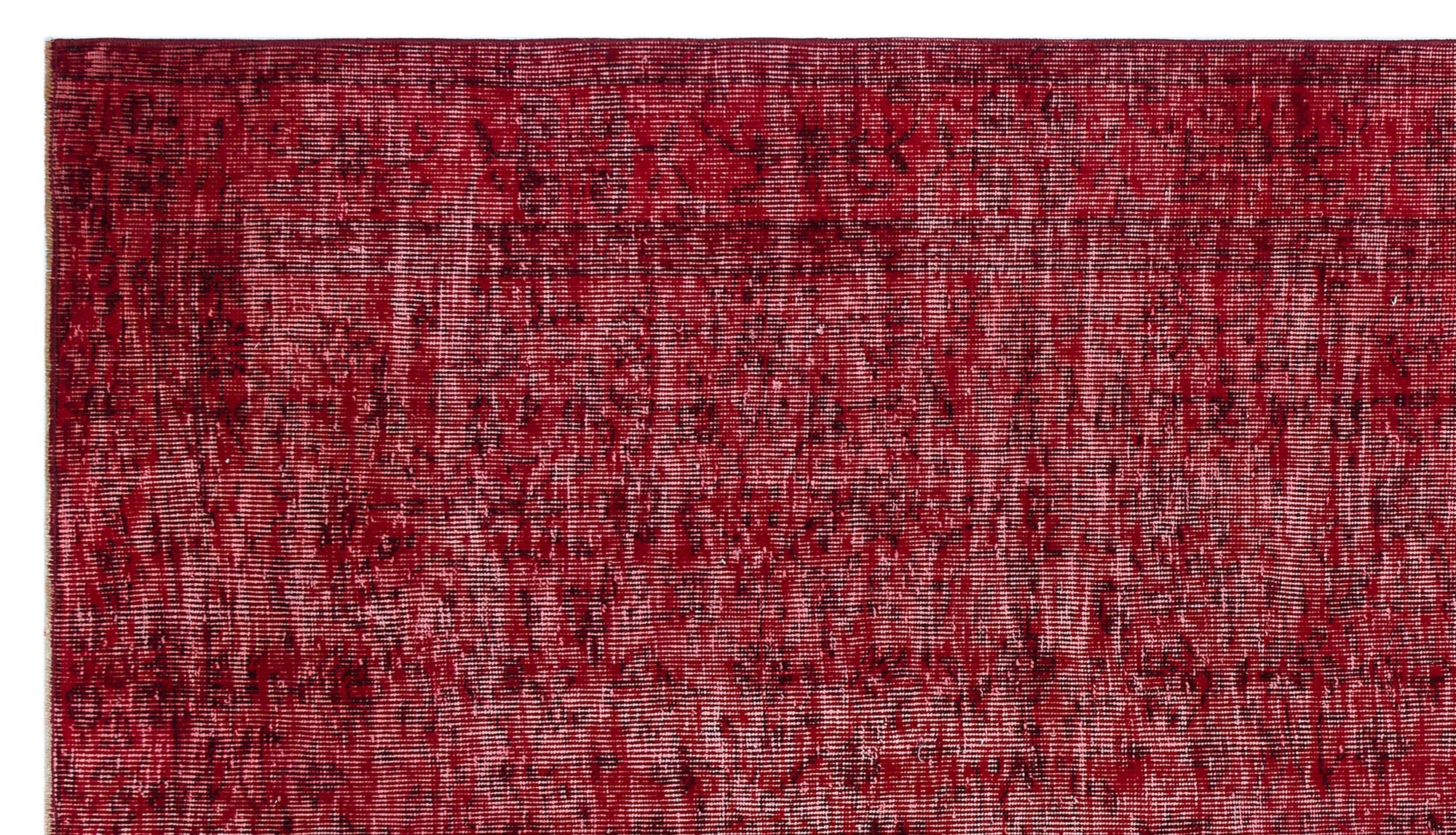 Atina Red Vintage Wool Handmade Area Rug 4'9" x 9'5"