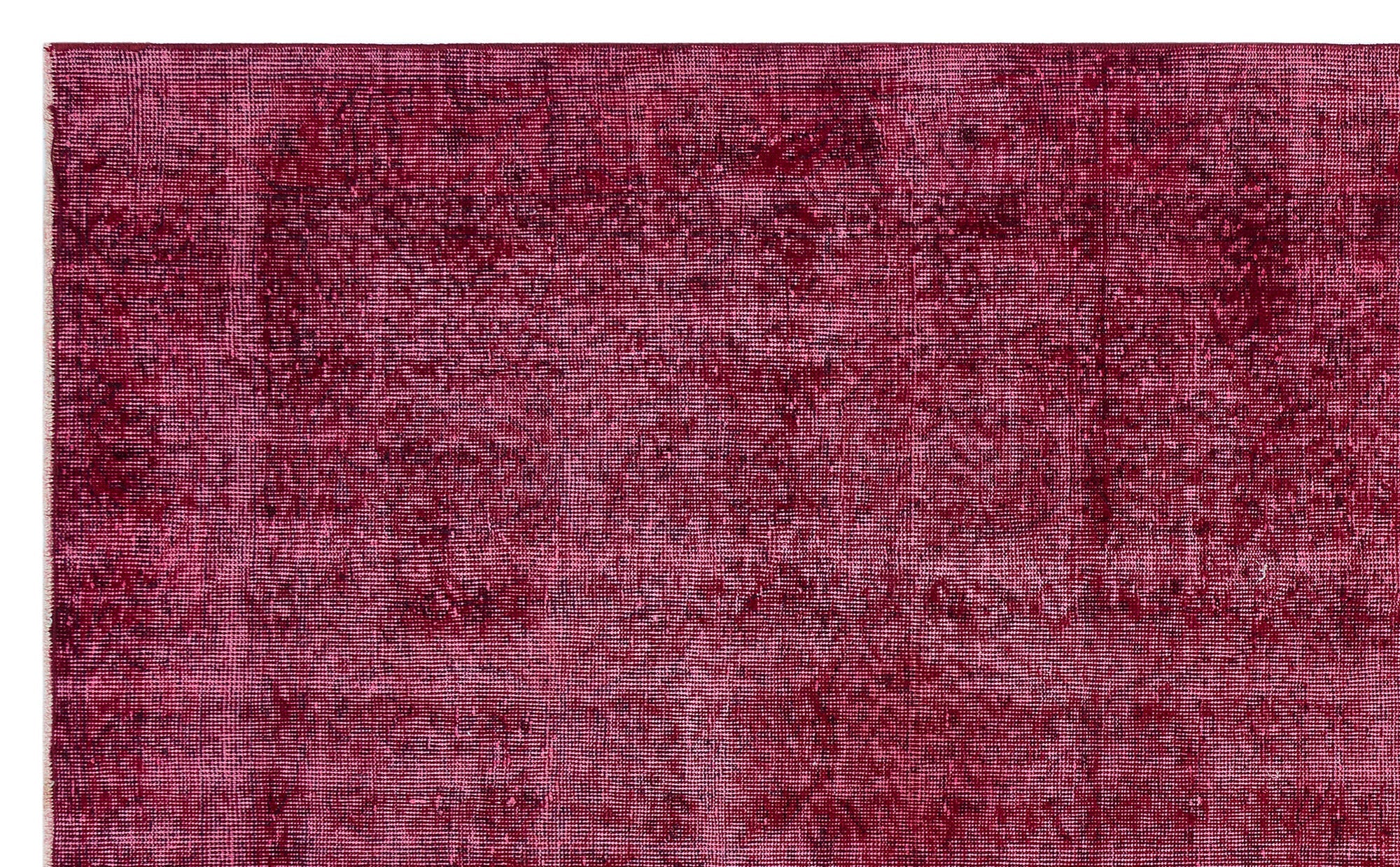 Atina Red Vintage Wool Handmade Area Rug 5'5" x 8'10"