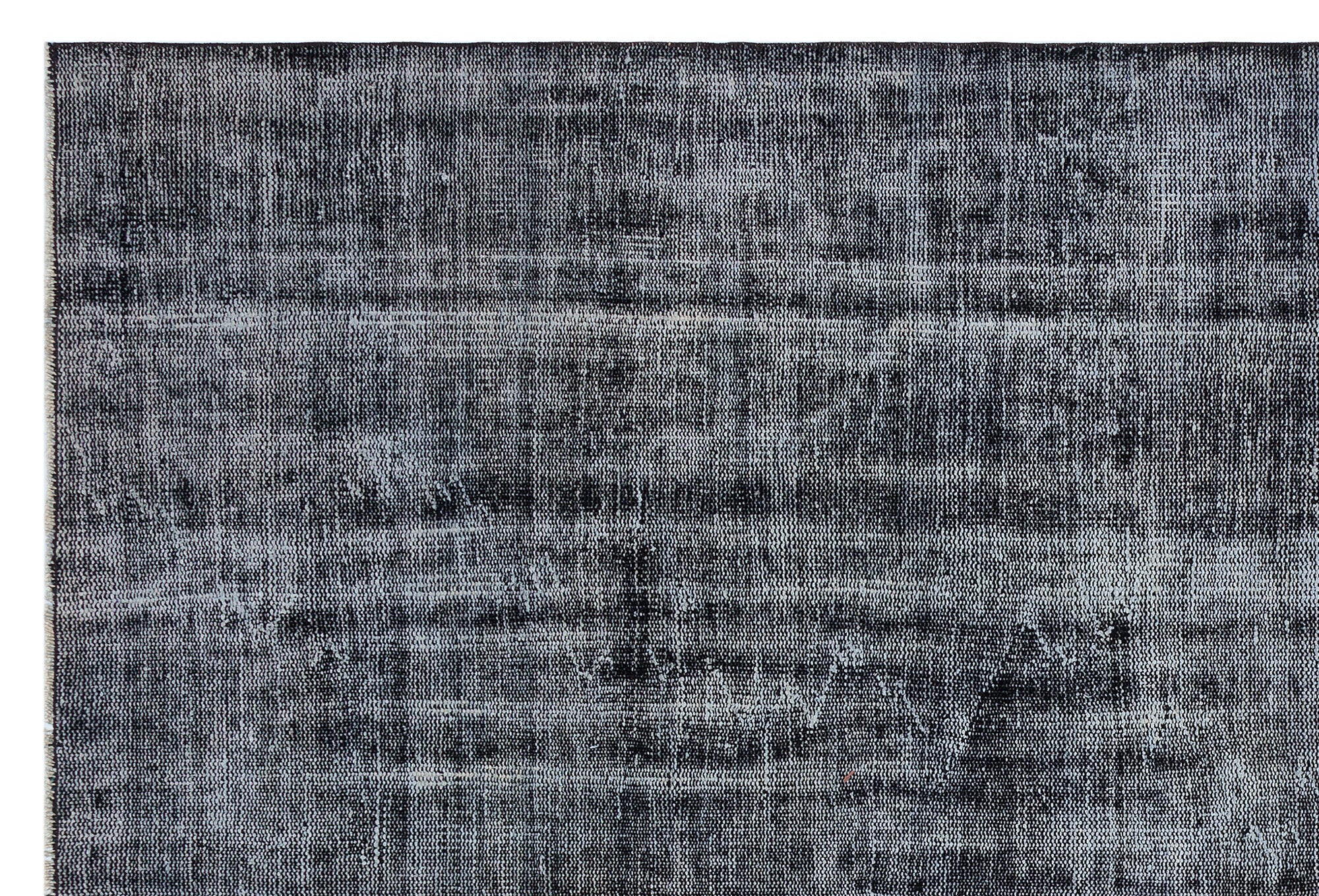 Atina Grey Vintage Wool Handmade Area Rug 5'10" x 8'8"
