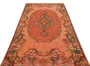 Atina Orange Vintage Wool Handmade Area Rug 5'0" x 8'6"