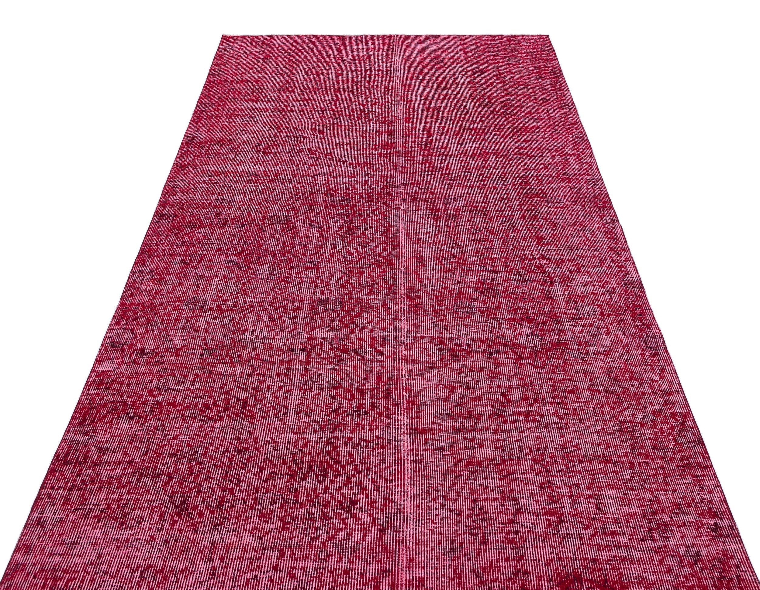 Atina Red Vintage Wool Handmade Area Rug 4'9" x 8'3"